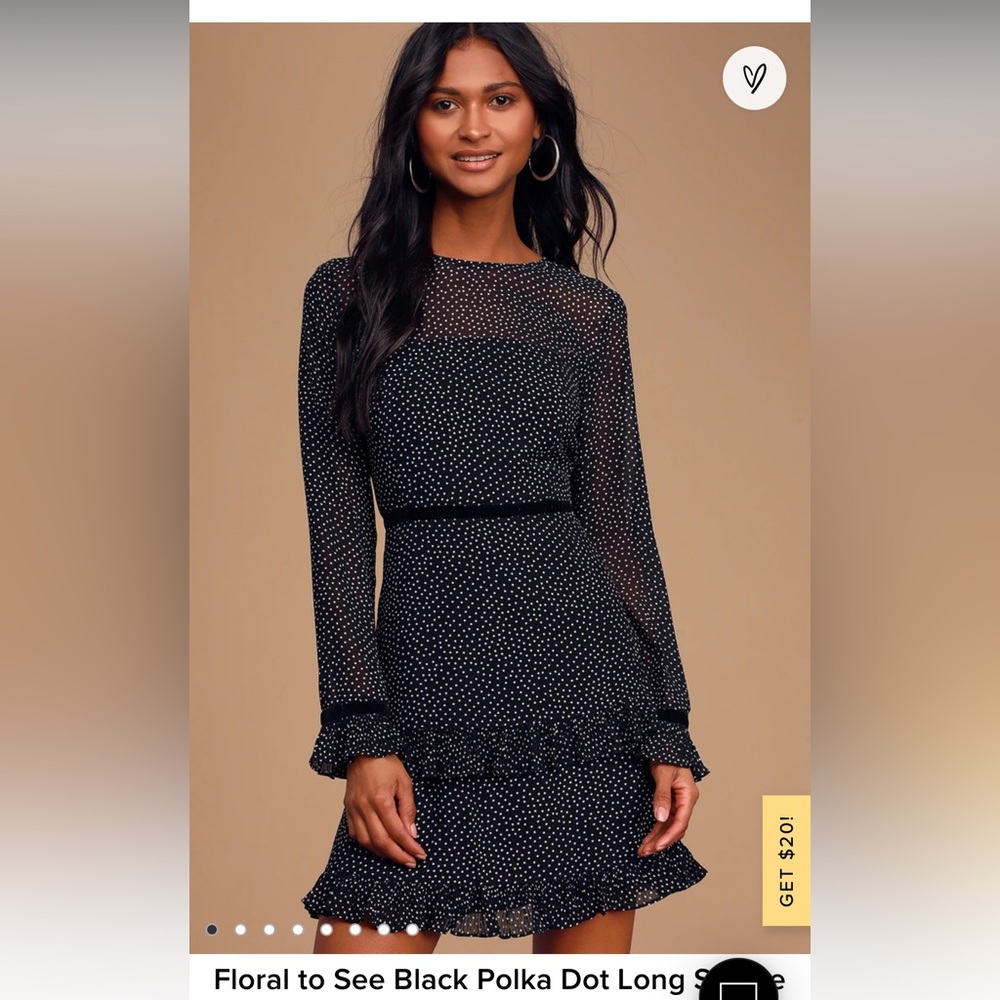 Lulus long sleeve mini dress